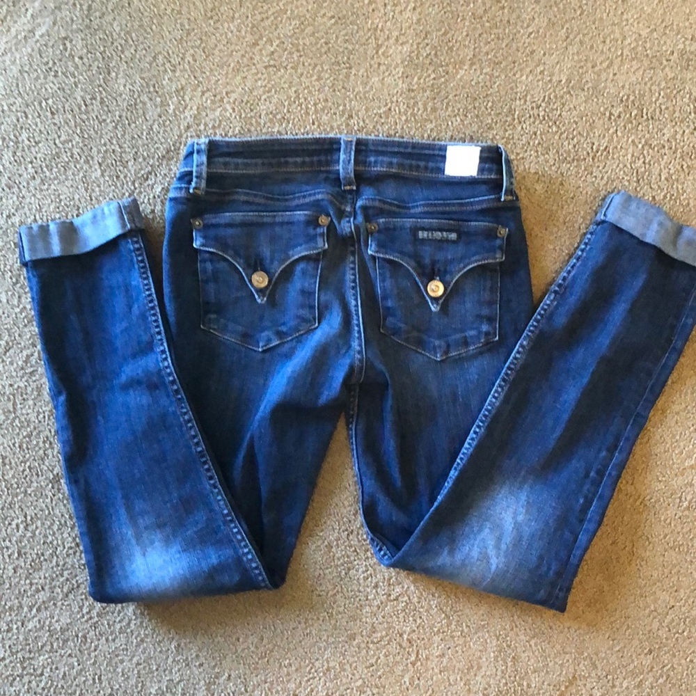 Hudson ‘Bacara’ crop straight cuffed jeans